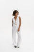 BASIC LINEN ELASTIC VEST